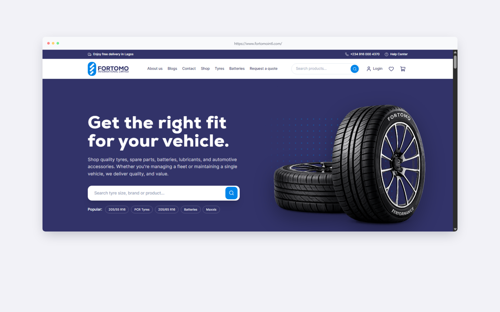 Fortomo International website
